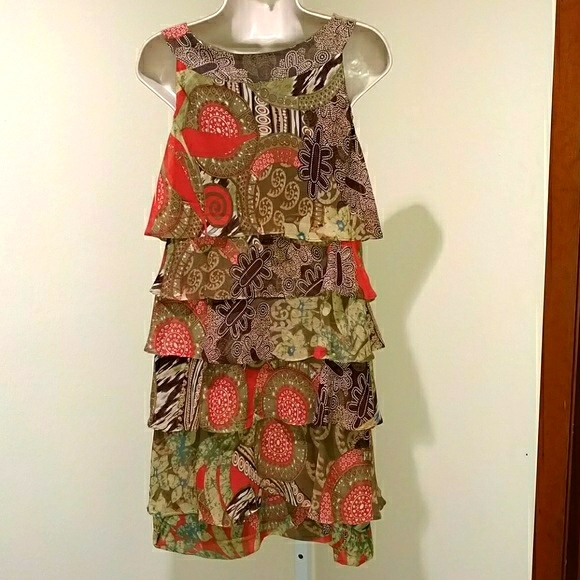 RB COLLECTION NEW YORK TIERED DRESS - Picture 3 of 7